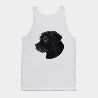 Dog Line Art Drawing Tank Top